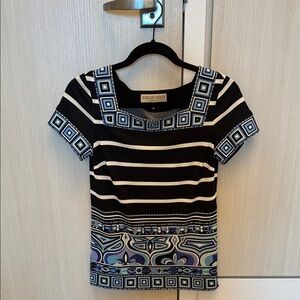 Emilio Pucci Geometric Striped Top